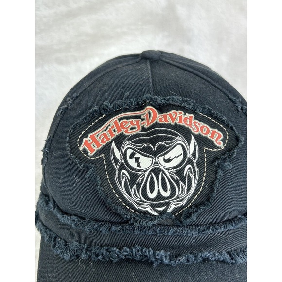 Baseball Truckers Cap Hat Ball Hog Swine Pig Wheels Harley Ride Adjustable - Picture 2 of 8